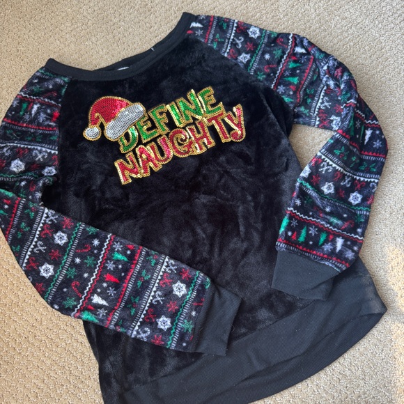 Holiday Time Sweaters - Define Naughty Holiday Sweater (SOFT!)